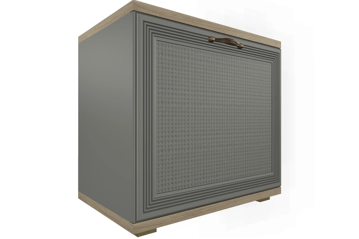 Готовый комплект для прихожей Карина ПК-1001-ГС-СО (Гикори Джексон Светлый/Серый Оникс) — Мебель-центр Озерцо