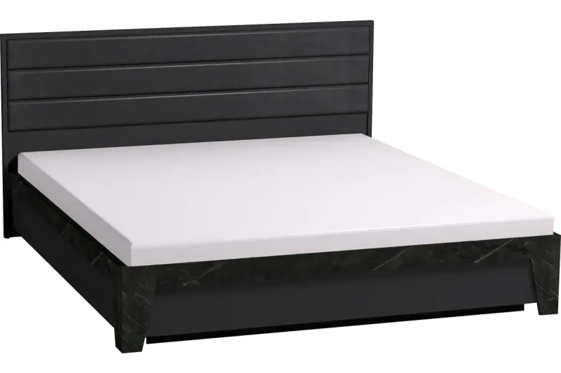 Кровать Айрис 306 Люкс без орт. основания 180х200 (Антрацит/Креатель) - купить в Озерце