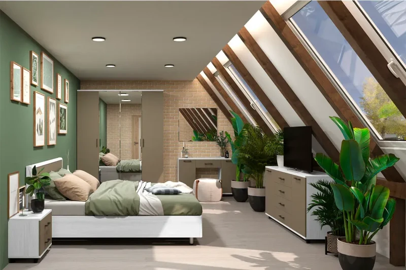 Спальня Грейс комплект 4 (Снежный Ясень/Латте Матовый) - купить в Озерце