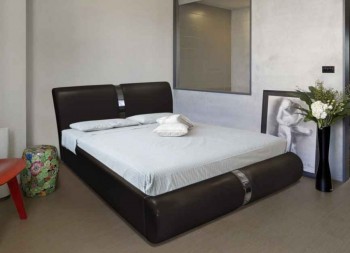 Кровать Милана (сп. место 180х200 см., черная) - купить в Озерце