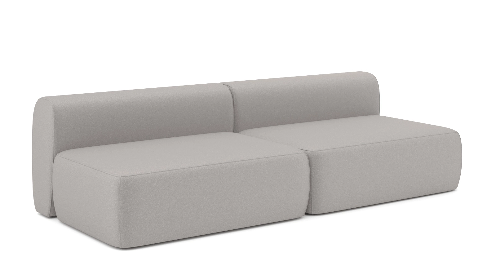 Диван модульный 2-секционный Molto 125+125 Тк. Aura 12 107x252 — купить в Озерце