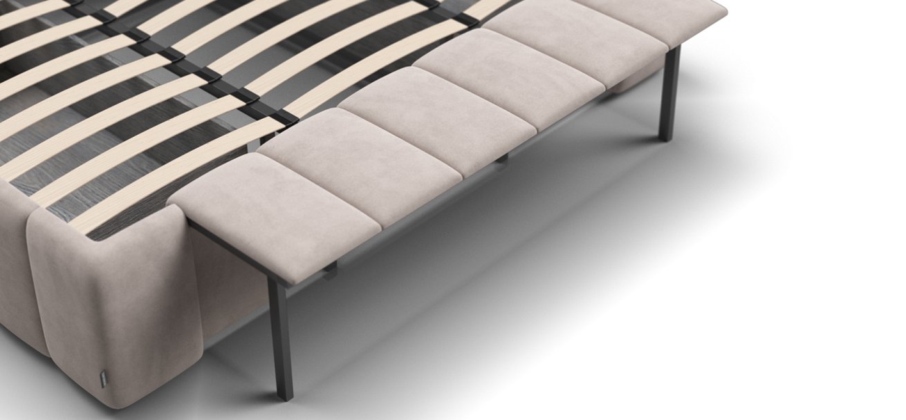 Босс ХО Кровать 180*200 Велюр Монолит латте - купить в Озерце