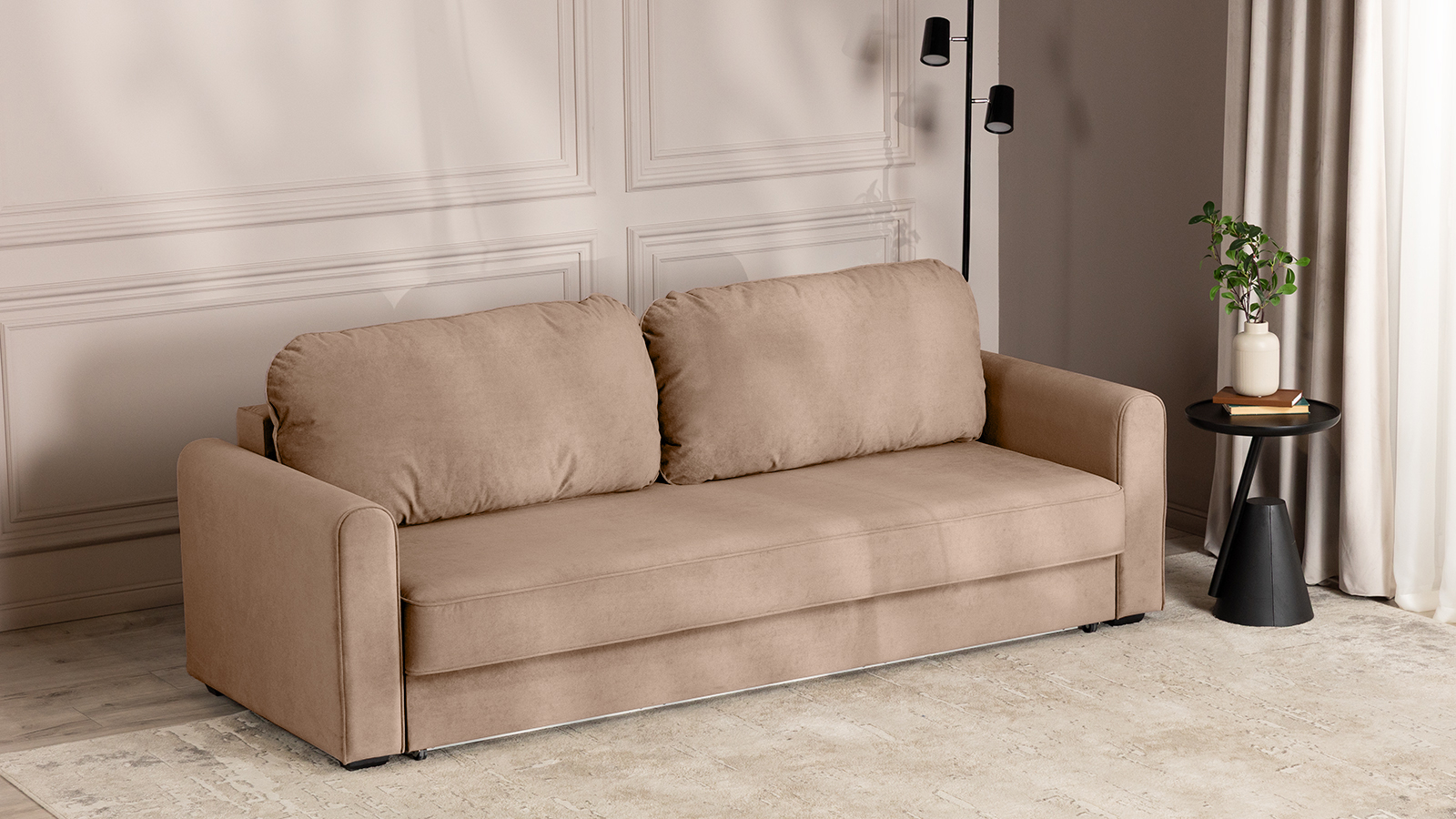 Диван -кровать Magni ткань Casanova Stone 96x233 — купить в Озерце