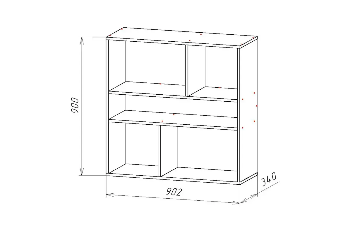 Полка навесная Айвори-5 (Графит) — Мебель-центр Озерцо