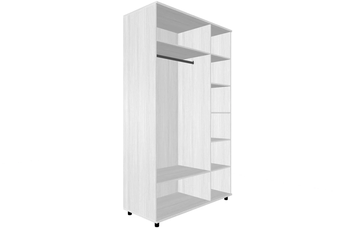 Шкаф для одежды и белья ШК-5001-СЯ-КМ (Снежный Ясень/Кашемир Матовый) в мебель-центре Озерцо