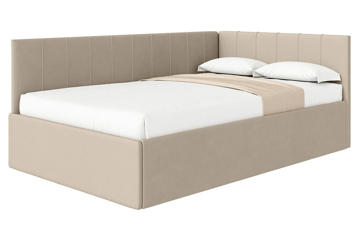 Кровать Мика с ПМ 120х200 универсальная Newtone Light Beige - купить в Озерце