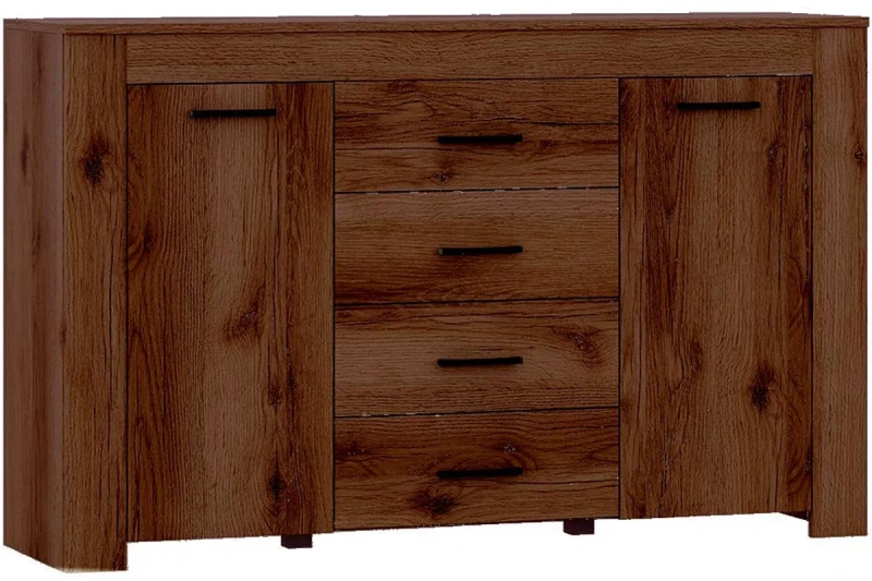 Комод Квадро-33 (Дуб делано темный) — Мебель-центр Озерцо