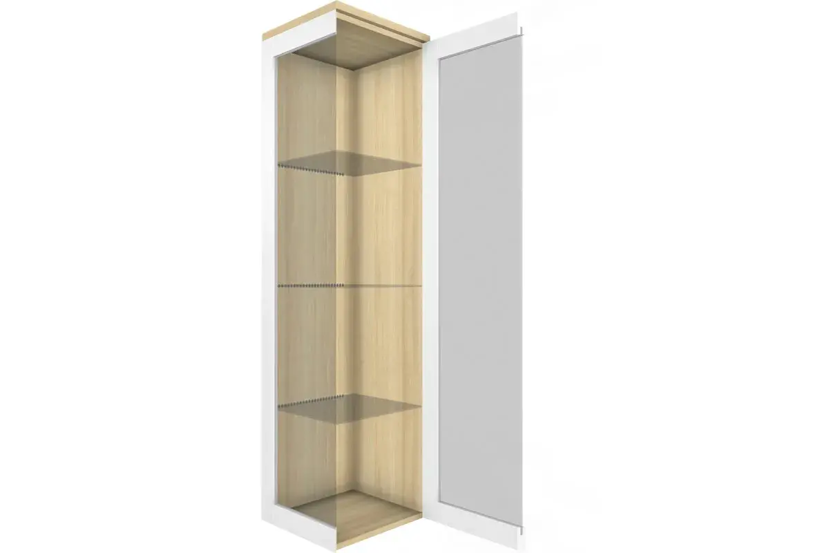 Шкаф многоцелевой ШК-5065-АС-БГ (Ясень Асахи/Белый Бриллиант Глянцевый) в мебель-центре Озерцо