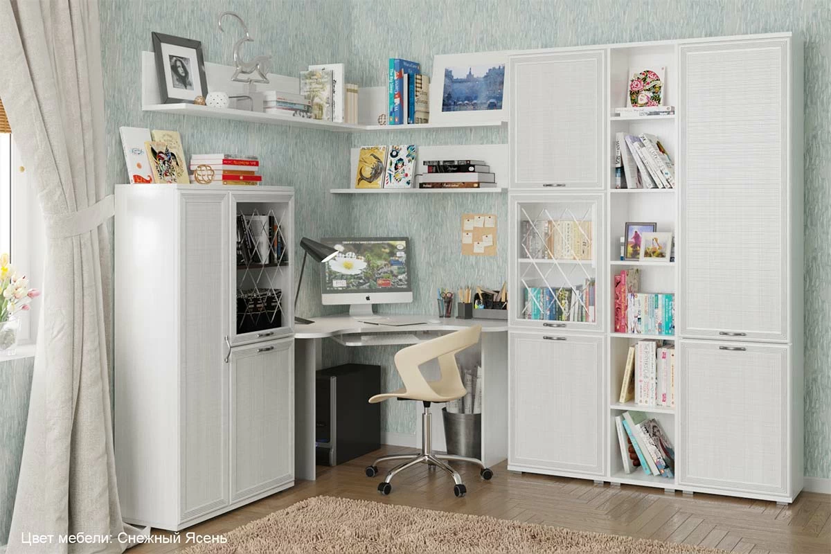 Шкаф ШК-1049 (Снежный Ясень) в мебель-центре Озерцо