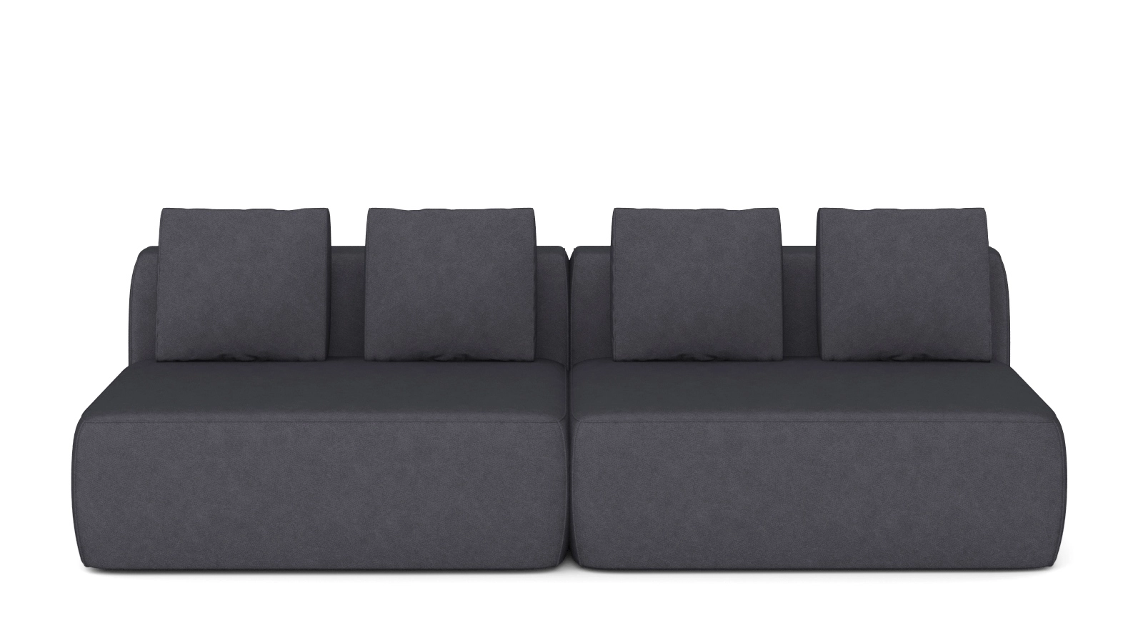 Диван модульный 2-секционный Molto 125+125 Тк. Galaktika blue 107x252 — купить в Озерце