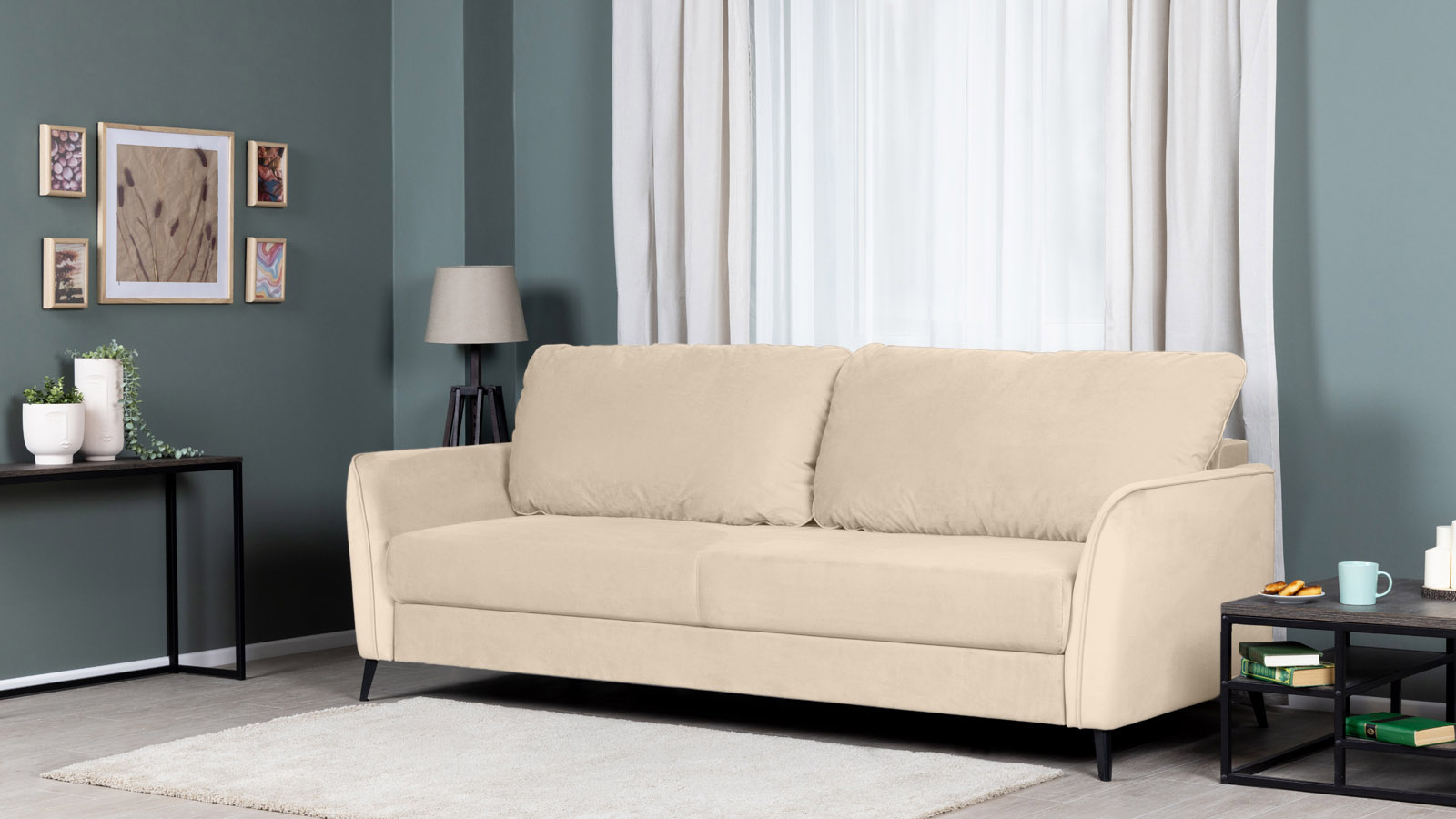 Диван Laguna Sky velvet 21 с коробом для белья 108x174 — купить в Озерце