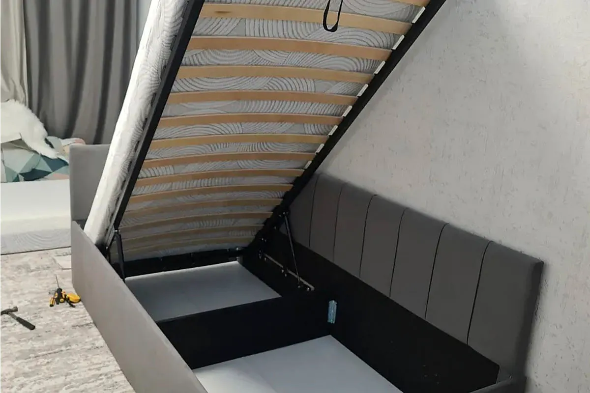 Кровать Мика с ПМ 90х200 универсальная Newtone Light GREY - купить в Озерце