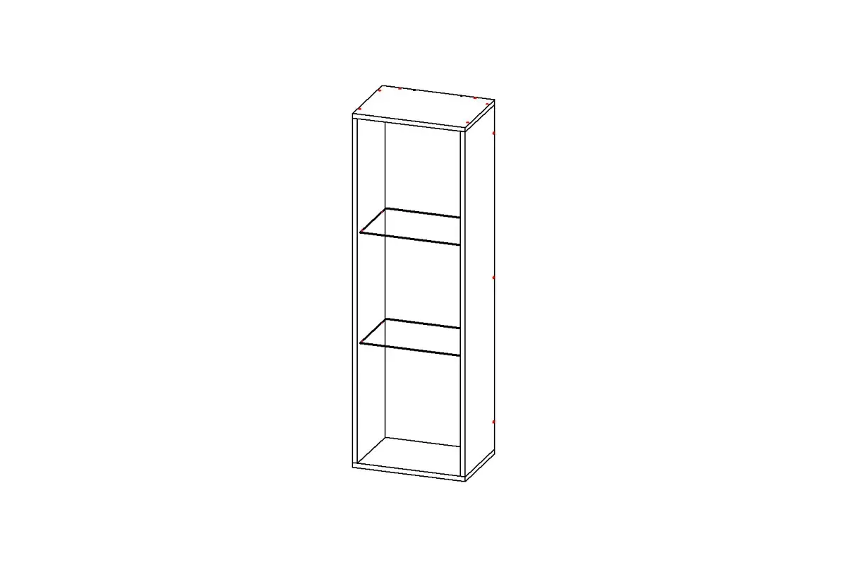 Пенал навесной Оникс-4 (Графит) в мебель-центре Озерцо