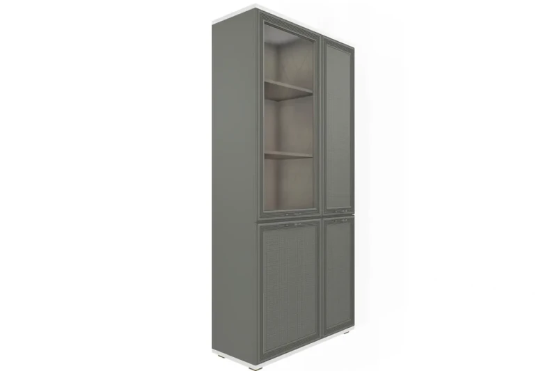 Шкаф многоцелевой ШК-1071-СЯ-СО (Снежный Ясень/Серый Оникс) в мебель-центре Озерцо