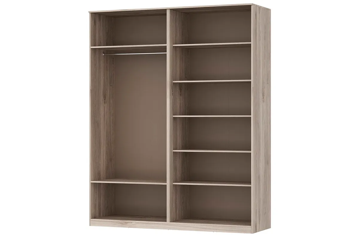 Шкаф Астория №4 (Дуб кастелло серый / Грей софт) в мебель-центре Озерцо