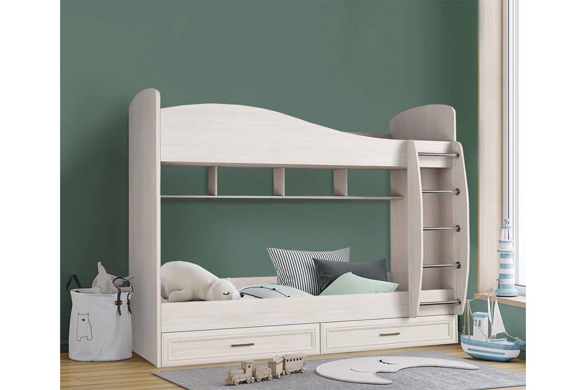 ПРИНЦЕССА Кровать двухъярусная (без матраца) Астрид - купить в Озерце