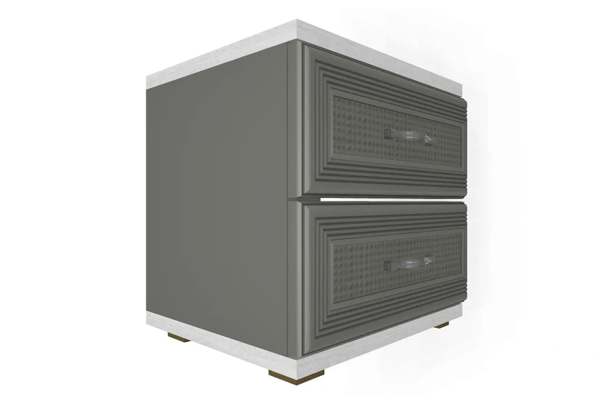 Готовый комплект для спальни СК-1009-СЯ-СО (Снежный Ясень/Серый Оникс) - купить в Озерце