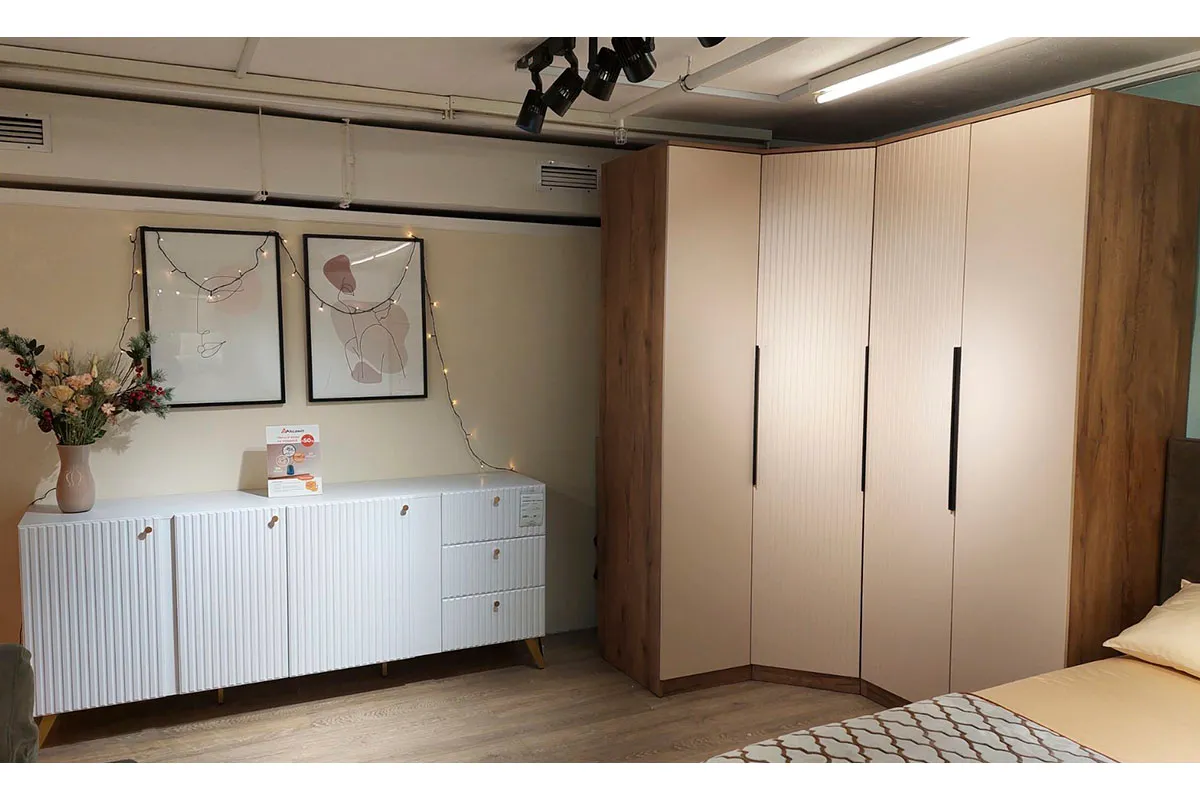 Шкаф 1-дверный для платья и белья Тоскана (Дуб Табачный/Бисквит) в мебель-центре Озерцо