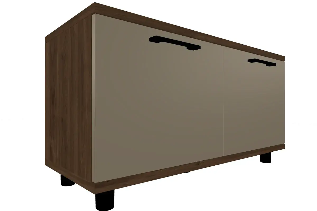 Прихожая Грейс комплект 1 (Гикори Джексон Темный/Латте Матовый) — Мебель-центр Озерцо