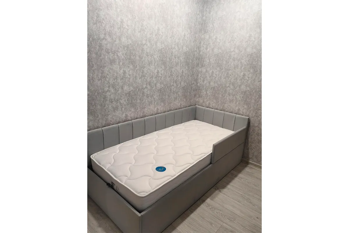 Кровать Мика с ПМ 90х200 универсальная Newtone Light GREY - купить в Озерце