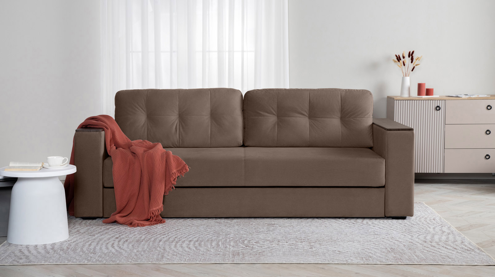 Диван Loko Pro Тк. Casanova Chocolate 113x243 — купить в Озерце