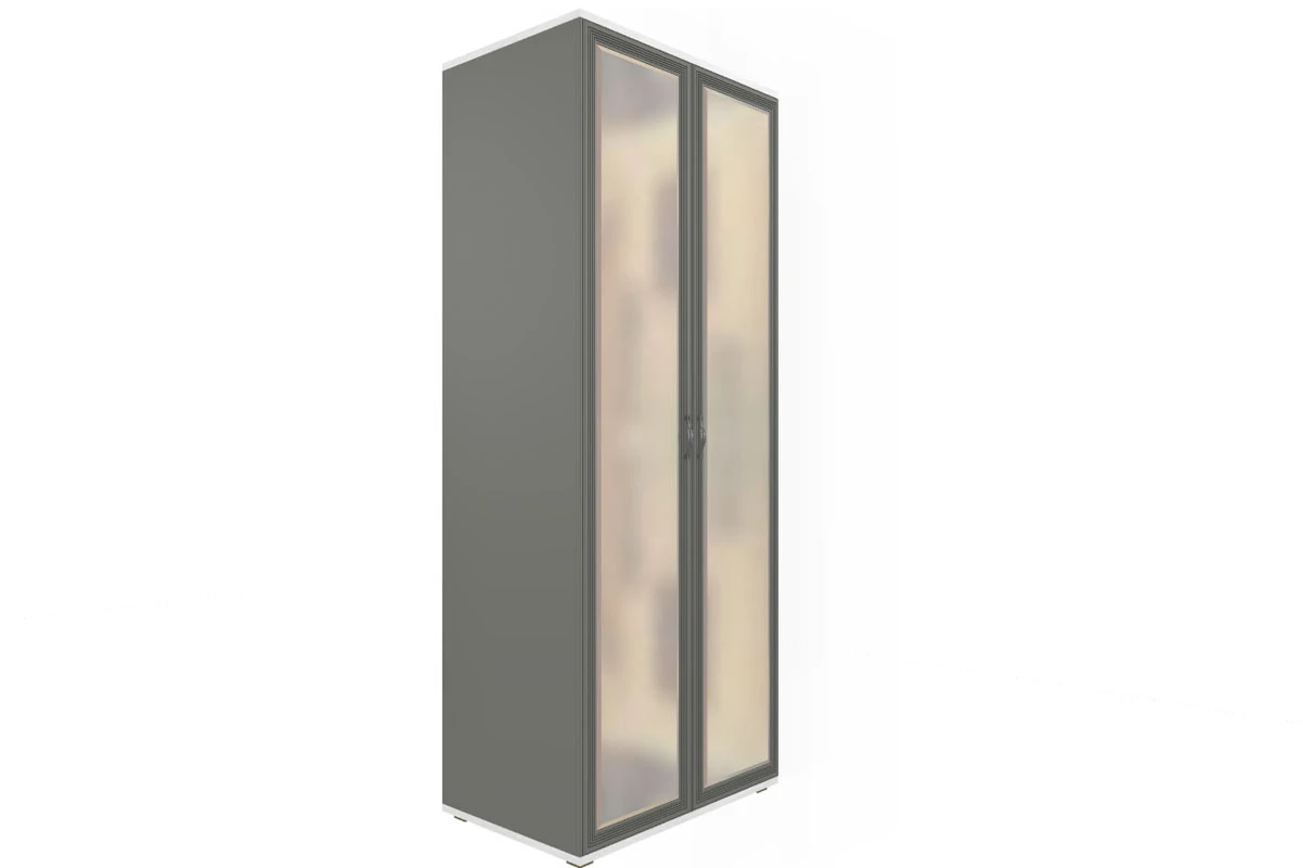 Готовый комплект для спальни СК-1004-СЯ-СО-В (Снежный Ясень/Серый Оникс/Велюр) - купить в Озерце