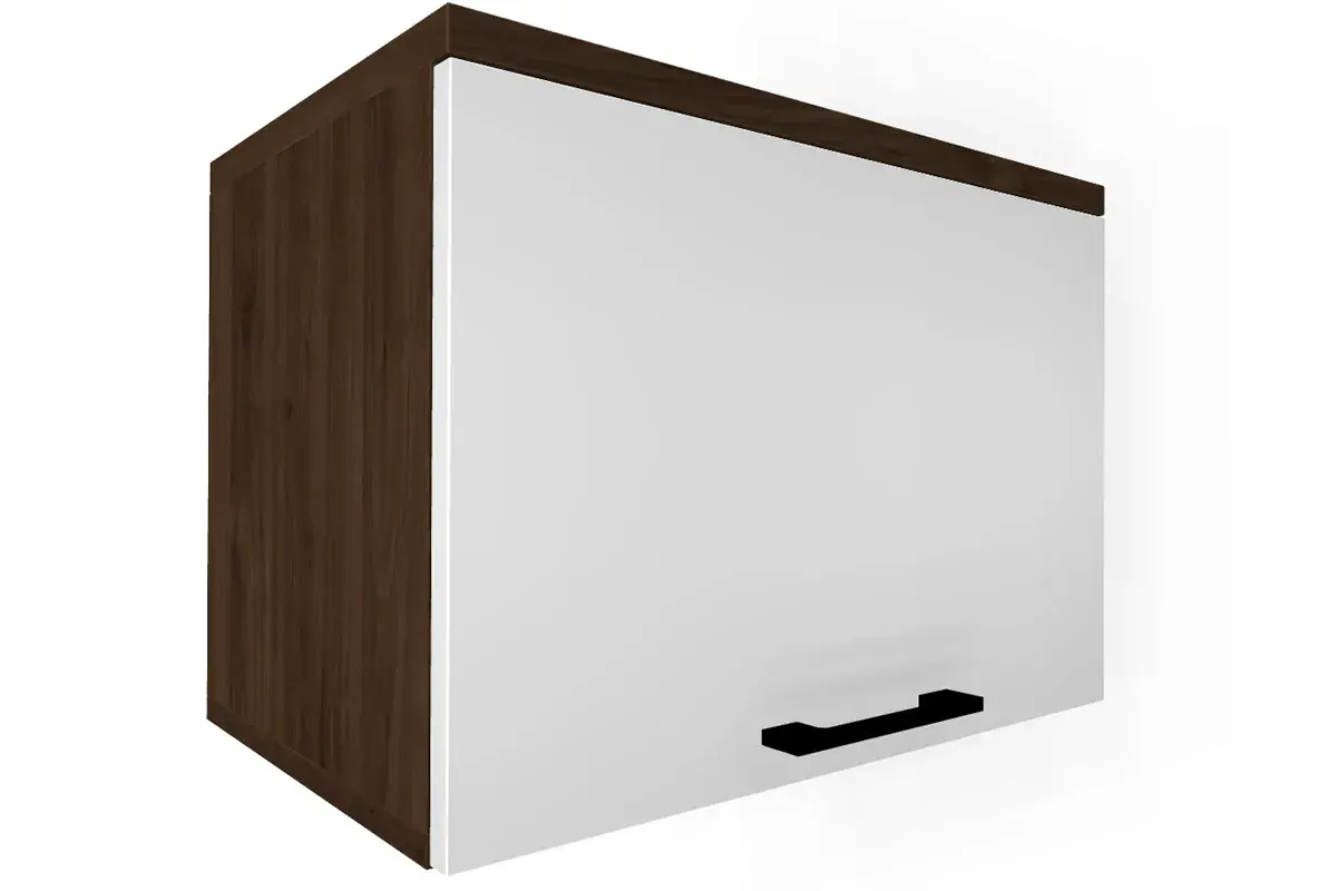 Прихожая Грейс комплект 7 (Гикори Джексон Темный/Белый Бриллиант Глянцевый) — Мебель-центр Озерцо