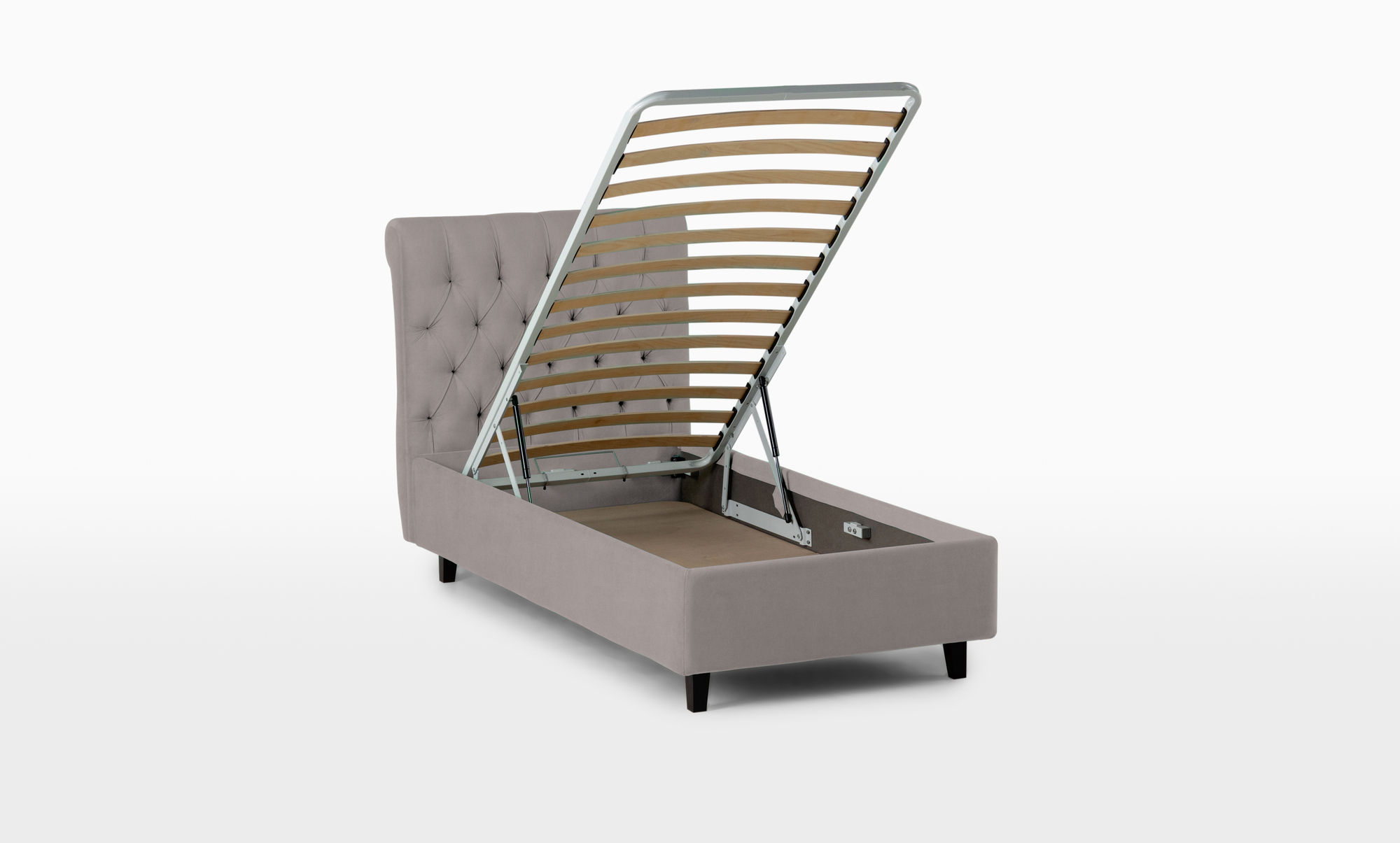 Кровать Allegro, ткань Casanova Grey, 90x200 - купить в Озерце