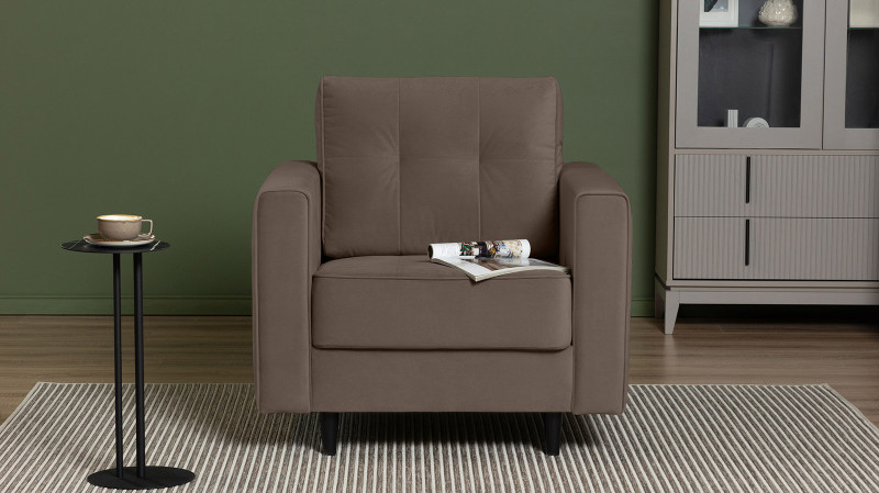 Кресло Amani Pro, Тк. Sky Velvet 02 (подлокотник: 15 см) 89x93.5 — купить в Озерце