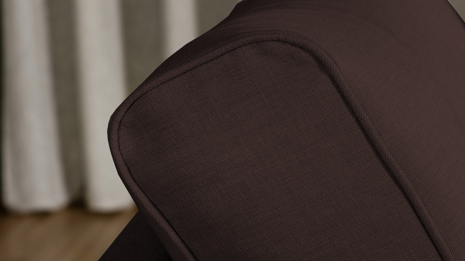 Кресло Amani Pro, Тк. Lidot brown (подлокотник: 5 см) 73.5x89 — купить в Озерце