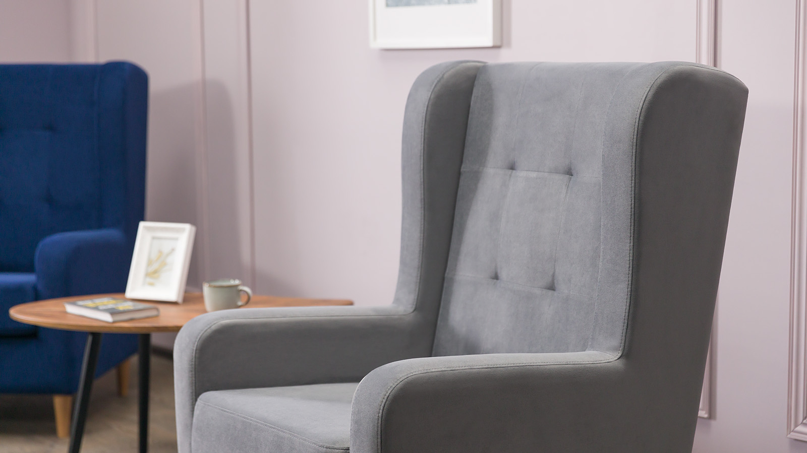 Кресло Beyker Sky velvet 16, светлые ножки 75x86 — купить в Озерце