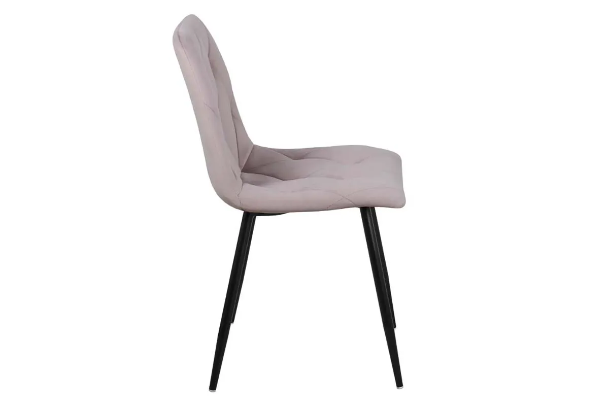 Стул Регги каркас Муар черный, велюр (Velluto 14 фламинго) СРП-066 - купить в Озерце