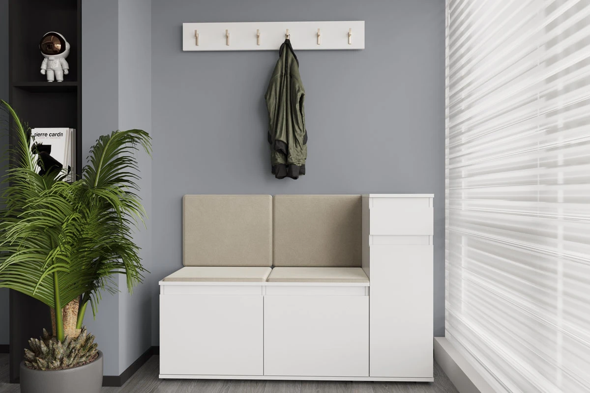 Тумба для обуви Stark ПТ-100 (Белый) 71579688 — Мебель-центр Озерцо