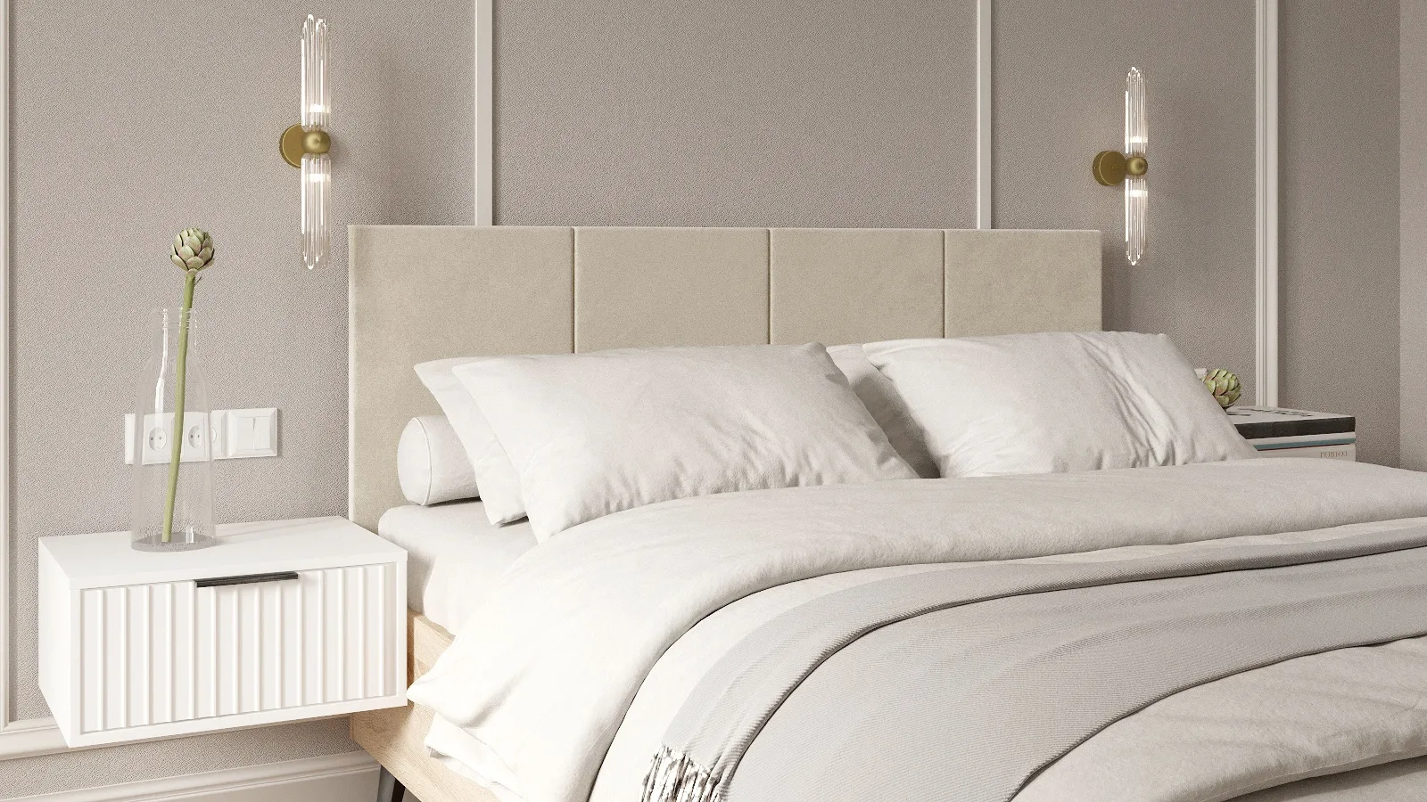 Кровать с подъемным механизмом Nolan, цвет Дуб Бардолино натуральный, ткань Casanova Milk, 180x200 - купить в Озерце