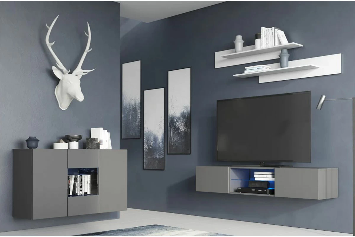 Комод Point Тип-1.2 Серый Графит (71775210) — Мебель-центр Озерцо