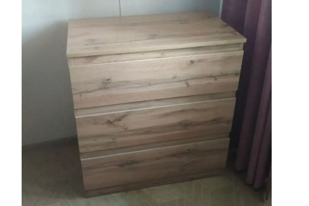 Комод Stern Т-3 (16 мм) 3 ящика Дуб Сонома (72674921) — Мебель-центр Озерцо