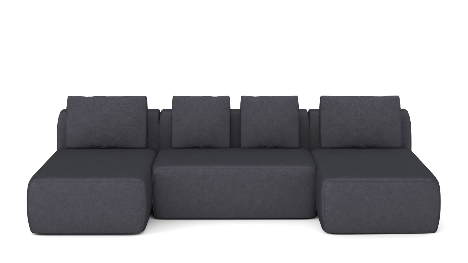 Диван модульный 3-секционный Molto 125+125+125 ткань Galaktika blue 147x300 — купить в Озерце