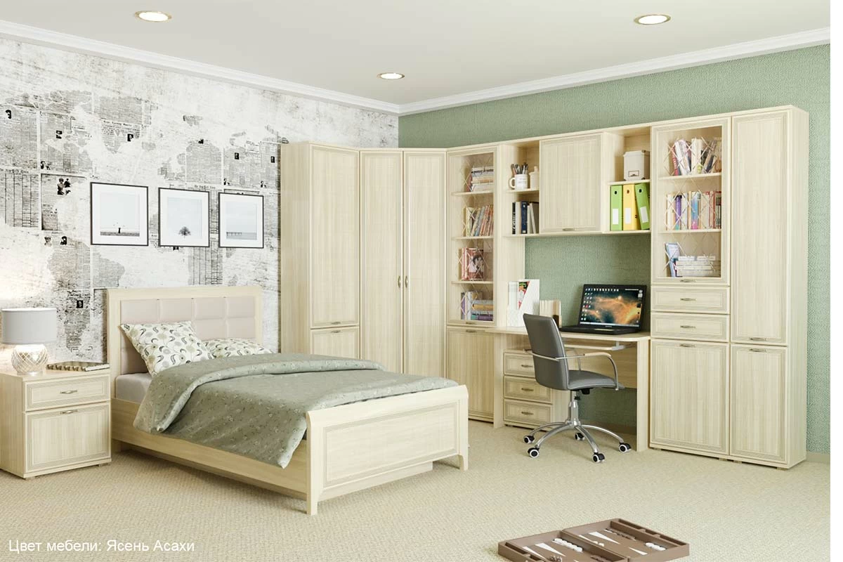 Шкаф ШК-1042 (Ясень Асахи) в мебель-центре Озерцо