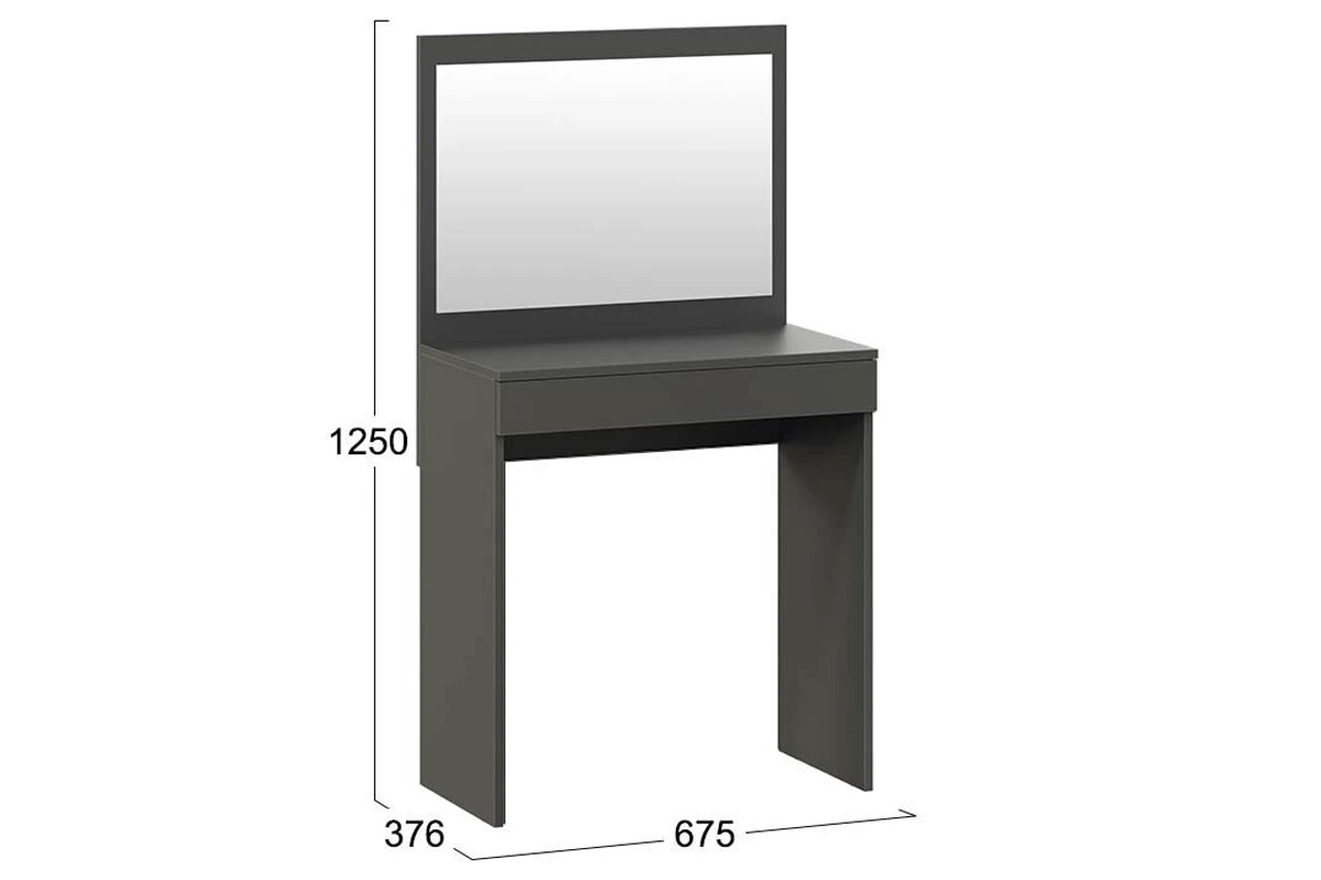 Стол туалетный Никки Тип 1 (Графит) — Мебель-центр Озерцо