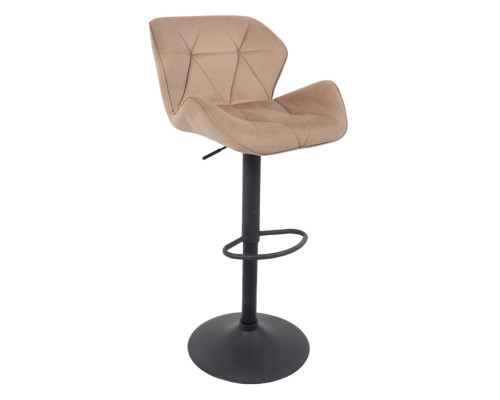 Барный стул Берлин, капучино велюр HCJ-11 / черный - купить в Озерце