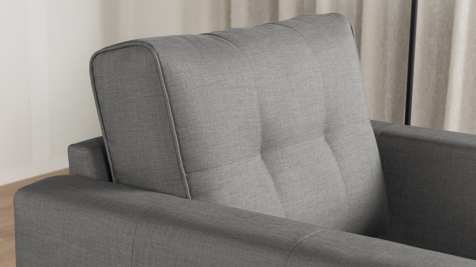 Кресло Amani Pro, Тк. Lidot silver (подлокотник: 15 см) 89x93.5 — купить в Озерце