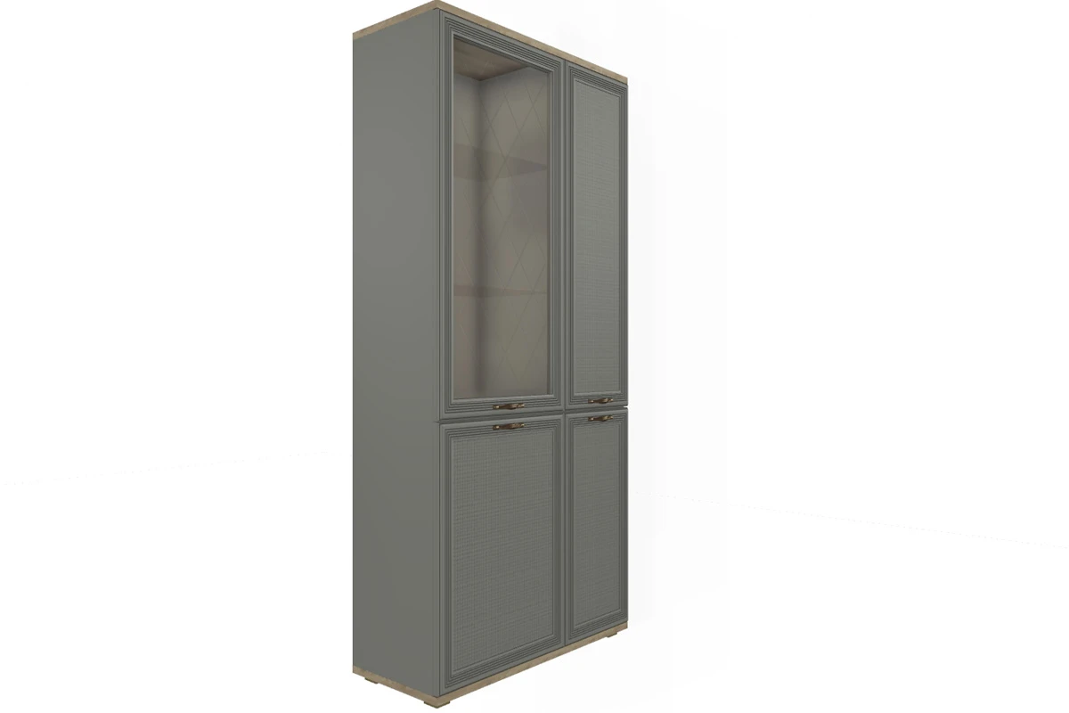 Гостиная Карина-24 (Гикори Джексон светлый/Серый Оникс) — Мебель-центр Озерцо