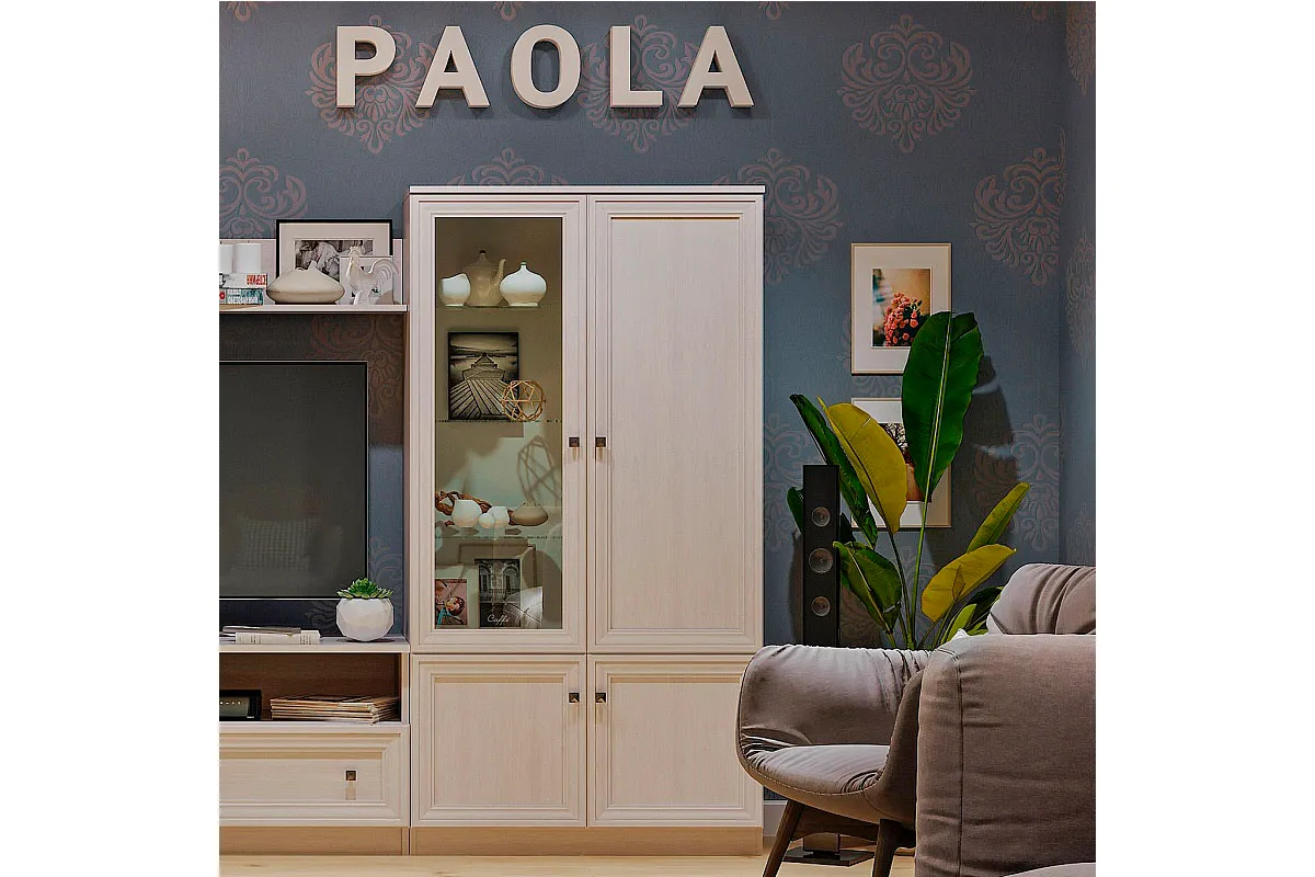 Шкаф МЦН Paola 1 (Ясень Анкор светлый) — купить в мебель-центре Озерцо Шкаф МЦН Paola 1 (Ясень Анкор светлый) в мебель-центре Озерцо