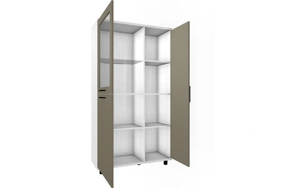 Шкаф многоцелевой ШК-5084-СЯ-ЛМ (Снежный Ясень/Латте Матовый) в мебель-центре Озерцо