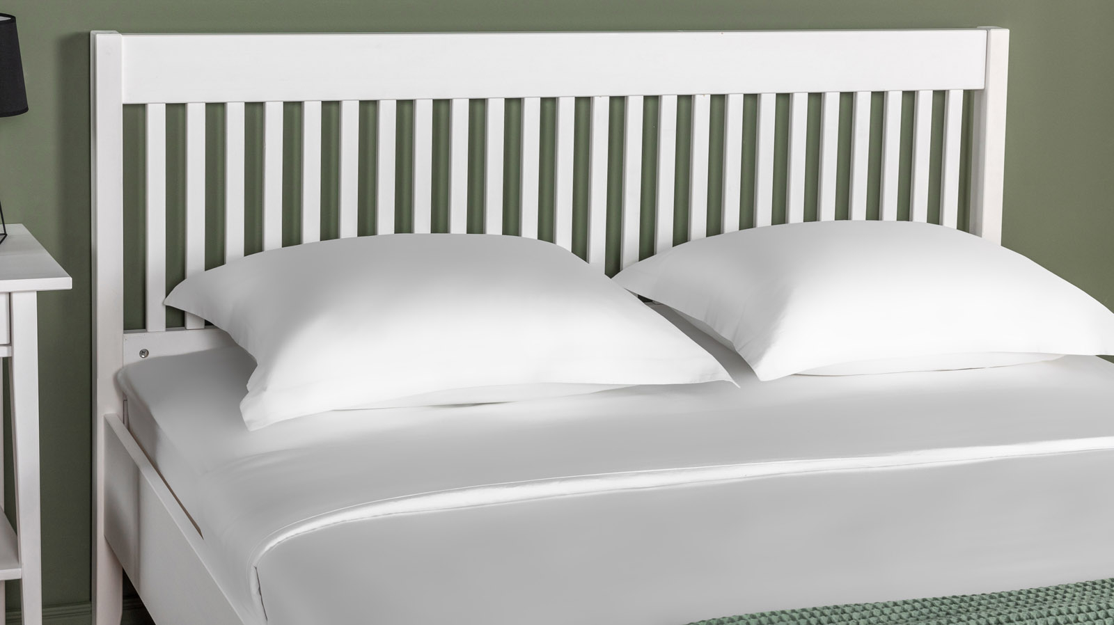 Кровать Maas массив сосны, цвет Белый 140x200 - купить в Озерце