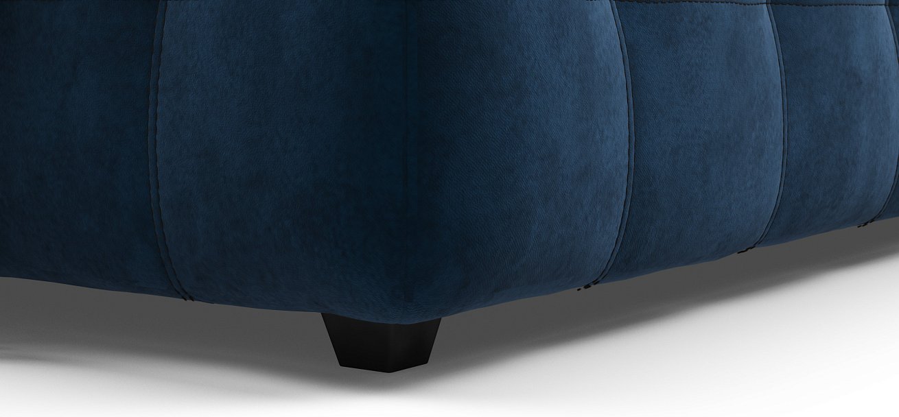 Кровать Босс 160*200 Про велюр Monolit синяя - купить в Озерце