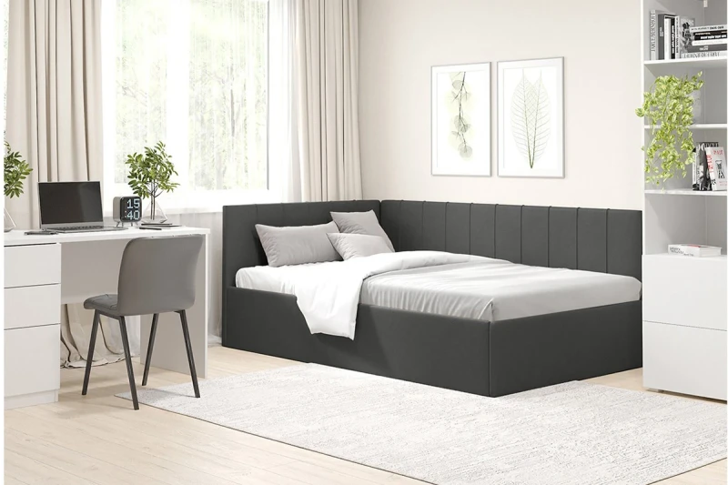 Кровать Мика с ПМ 120х200 универсальная Newtone Antracite - купить в Озерце