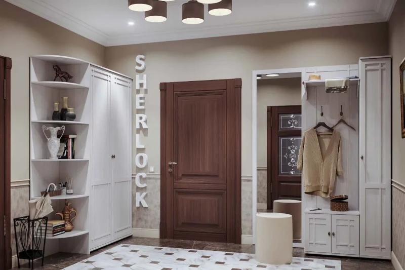 Прихожая Sherlock (Ясень Анкор Светлый) — Мебель-центр Озерцо