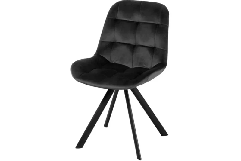 Стул поворотный Тоскана Стиль (Муар черный/Велюр Velluto 20/Черный) СРП-433 - купить в Озерце