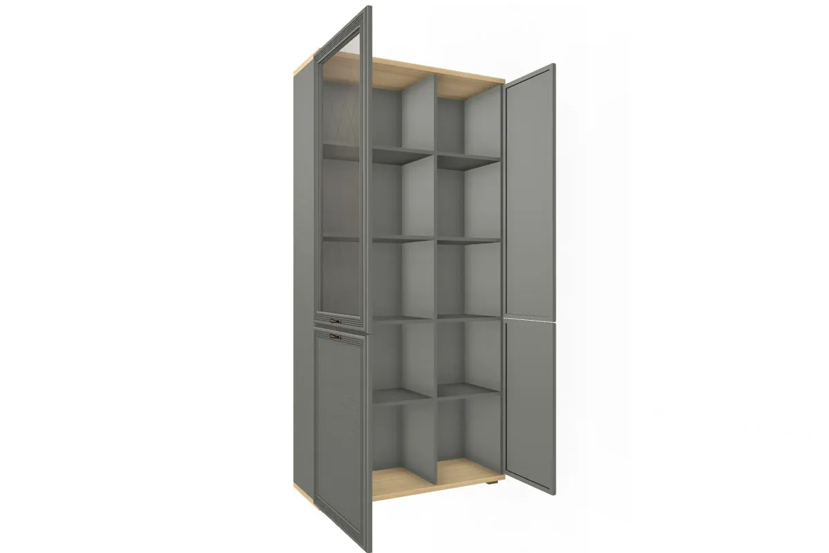 Шкаф многоцелевой ШК-1071-АС-СО (Ясень Асахи/Серый Оникс) в мебель-центре Озерцо